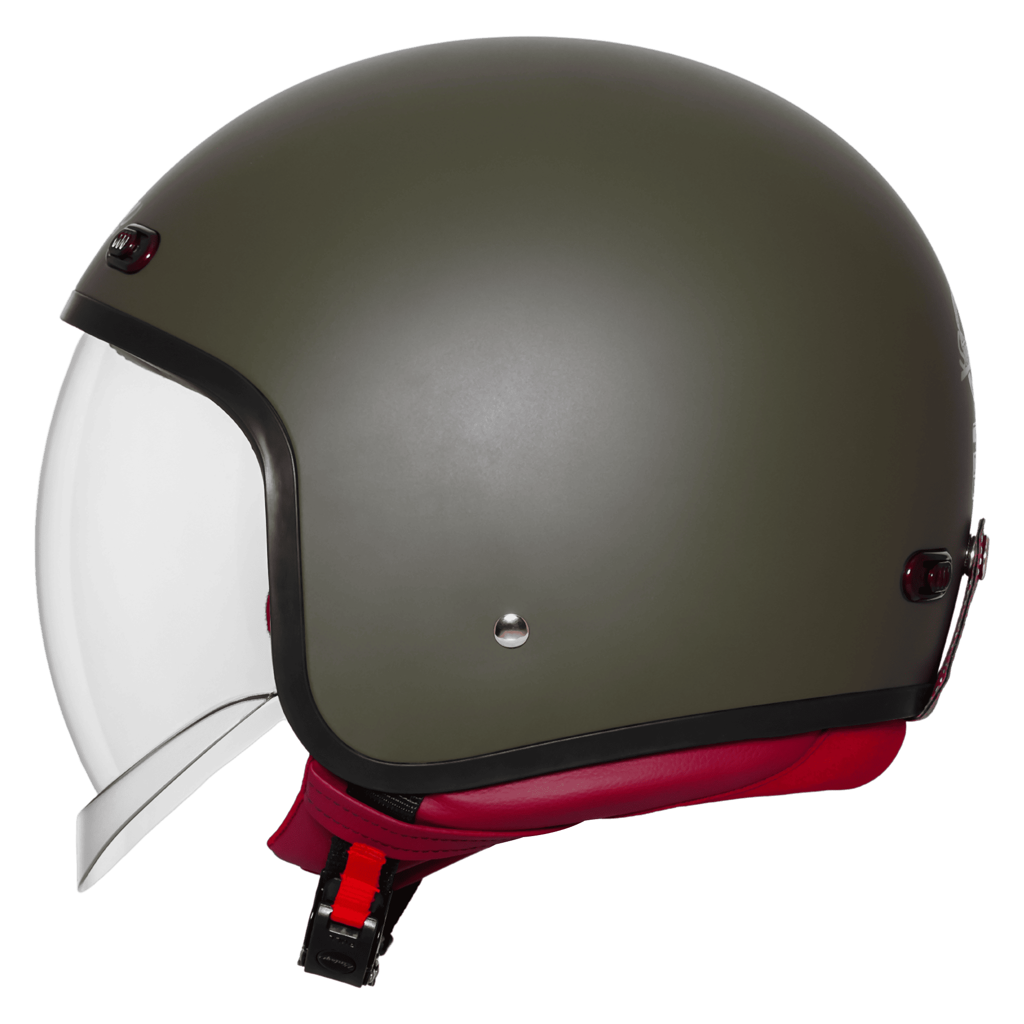 Most Demanding VINTAGE DOT 5.O MATT ARMY GREEN. Free night visior and mask and cleaner (helmax) - Image 4