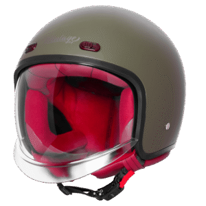 Most Demanding  VINTAGE DOT 5.O MATT ARMY GREEN. Free night visior and   mask and cleaner (helmax)