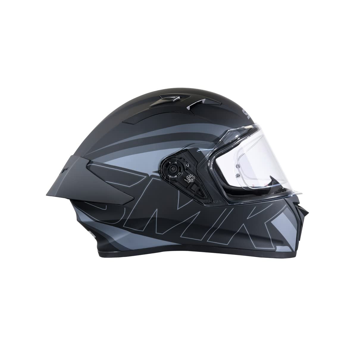 SMK Stellar Sports Stage Full FACE Helmet with PINLOCK Fited PREMIUM MATT BLACK. ( ECE 22.06 / DOT / ISI ) - Image 5