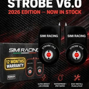 SIMI Racing LED Strobe Light Controller for Motorcycle & Car | Multi Flash Mode Emergency Strobe Flasher Module | Universal 12V Waterproof Wiring Kit. 12 MONTHS WARRANTY
