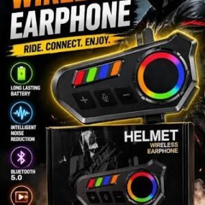 Premium K06 for Headset for Motorcycle Helmet Use IPX8 Waterproof LED Battery Long Playtime