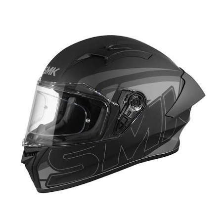 SMK Stellar Sports Stage Full FACE Helmet with PINLOCK Fited PREMIUM MATT BLACK. ( ECE 22.06 / DOT / ISI ) - Image 4